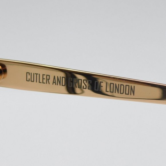 NEW CUTLER AND GROSS OF LONDON CGOP1175 BLACK GOLD SQUARE UNISEX EYEGLAS… - Picture 8 of 11
